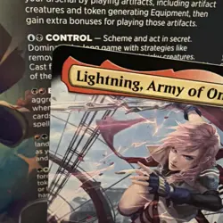 MTG Final Fantasy English Lightning, Army of One Extended Art 0498 Non-Foil - Image 2