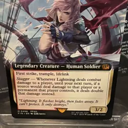 MTG Final Fantasy English Lightning, Army of One Extended Art 0498 Non-Foil - Image 4