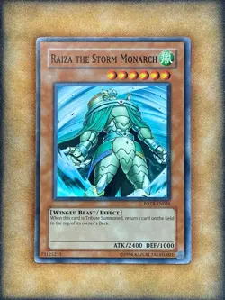 Yugioh Raiza The Storm Monarch FOTB-EN026 Super Rare LP - Image 1