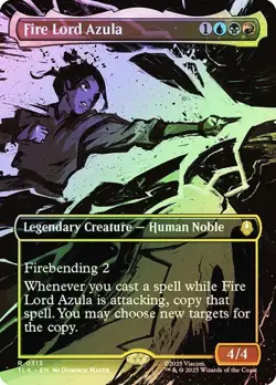 Fire Lord Azula *Foil Borderless* - TLA-BF - NM - Magic The Gathering - MTG - Image 1