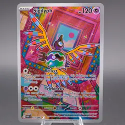 Sigilyph 121/086 Illustration Rare SV: White Flare Pokemon TCG NM - Image 1