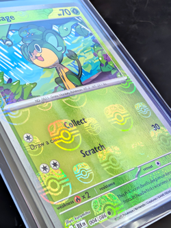 Pansage (Master Ball Pattern) 004/086 Sv: Black Bolt Holo Pokemon TCG NM - Image 2