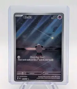 Pokemon Cleffa 202/197 Obsidian Flames Illustration Rare Holo HP 30 English - Image 1