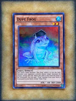 Yugioh Dupe Frog OP03-EN005 Super Rare NM - Image 1