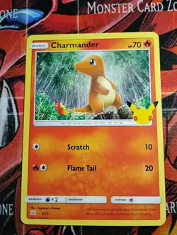 Pokemon McDonalds 2021 Charmander Non-Holo 25th Anniversary Promo Card 9/25 NM - Image 1