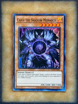 Yugioh Caius the Shadow Monarch OP19-EN004 Super Rare NM - Image 1