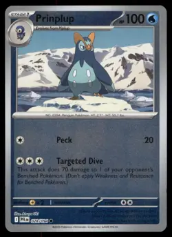 Me02: Phantasmal Flames Pokemon TCG Prinplup Reverse Holo - Image 1