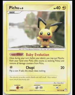 Pokemon Pichu 93/123 MT Mysterious Treasures NM - Image 1