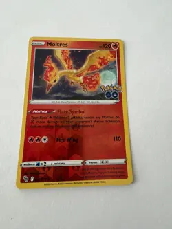 Pokemon - Moltres - Reverse Holo - Pokemon Go - 012/078 - NM - Image 1