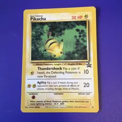 1999 Pikachu 27 Pokemon Black Star Promo WOTC - Image 1