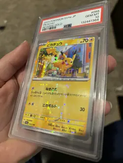 Pikachu Pokemon SV4a Shiny Treasure Ex 055/190 Reverse Holo PSA 10 Japanese 2023 - Image 4
