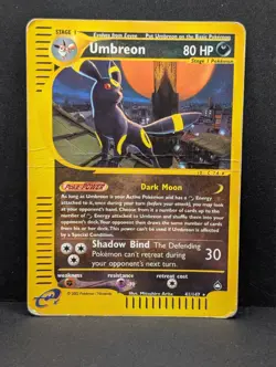 Umbreon 041/147 Aquapolis Reverse Holo Ultra Rare Pokemon TCG Nintendo Eevee HP - Image 1
