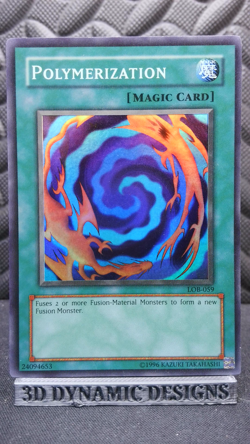 | Yugioh Polymerization LOB-059 Super Rare OG Legend Of Blue Eyes NM/VLP 🔥 | - Image 1