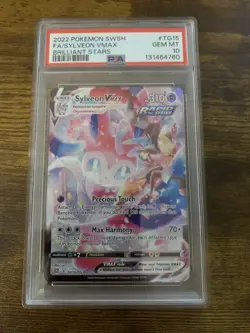 Pokemon 2022 Sylveon VMAX TG15 Trainer Gallery Brilliant Stars GEM MINT PSA 10 - Image 1