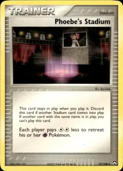 Pokemon Phoebe's Stadium Power Keepers 79/108 Light Play LP+ or Better - Image 1