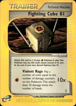 Pokemon Fighting Cube 01 Aquapolis 121/147 Light Play LP+ or Better - Image 1