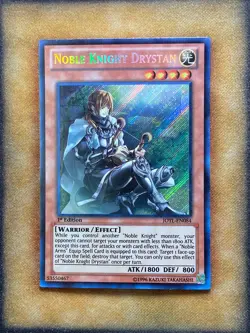 Yugioh Noble Knight Drystan JOTL-EN084 Secret Rare 1st Ed NM - Image 1