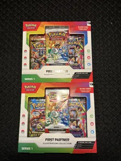 Pokemon First Partner Illustration Collection Series 1 x2 Bundle SEALED - Image 1