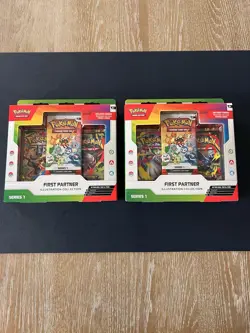 Pokemon TCG First Partner Illustration Collection Series 1 Sealed X2 - Image 1
