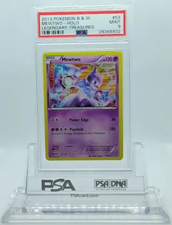 POKEMON LEGENDARY TREASURES MEWTWO #53 HOLO FOIL CARD PSA 9 MINT #28366932 - Image 1