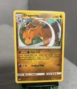 Dragonite Hd Galaxy Swirl Sun & Moon 2019 Cosmos Holo NM Pokemon Card #119/181 - Image 1