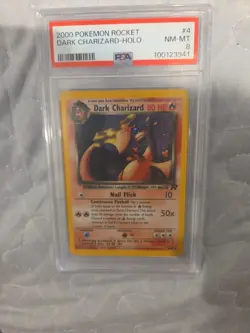 Pokemon TCG Dark Charizard Holo Rare 2000 4/82 - PSA 8 🔥 - Image 1
