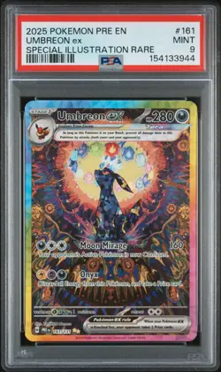 UMBREON EX Prismatic Evolutions Special Illustration Rare #161 PSA 9 Pokemon - Image 1