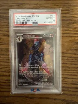 Pokemon Surging Sparks Ceruledge #197/191 PSA 10 GEM MINT - Image 1