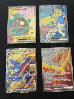 Pokemon TCG x4 Mixed Bundle - Full Art Cards Near Mint Condition - Pack Fresh! - Image 1