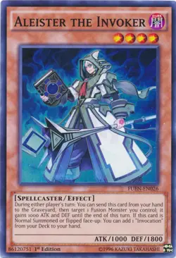 Yugioh! LP Aleister the Invoker - FUEN-EN026 - Super Rare - 1st Edition Lightly - Image 1