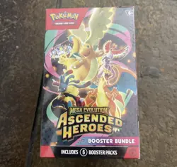 Pokemon TCG - 2026 Mega Evolution Ascended Heroes Booster Bundle 6 Packs Sealed - Image 1