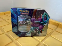 Pokemon Paradox Clash Iron Leaves Or Walking Wake Tin 5 Booster Packs, 1 Promo - Image 3