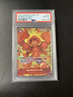 Monkey D Luffy Alt Art PRB-01 OP01-024 PSA 10 One Piece - Image 1