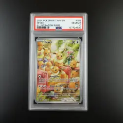 PSA 10 Eevee 188/167 Pokemon Twilight Masquerade Full Art Graded Card - Image 1