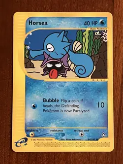 Horsea 84/147 Non Holo Aquapolis E-Reader Pokemon Card - Image 1
