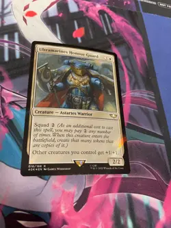 MTG - ULTRAMARINES HONOUR GUARD - RARE - SURGE FOIL - NM - 40K - Image 1