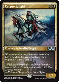 MTG Corpse Knight - Foil Dark Frame Promo, Promo Pack, Lightly Played, English - Image 1