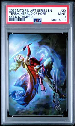2025 Magic The Gathering Final Fantasy Art Series Terra, Herald Of Hope PSA9 - Image 1