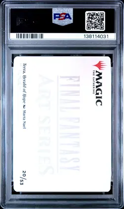 2025 Magic The Gathering Final Fantasy Art Series Terra, Herald Of Hope PSA9 - Image 2
