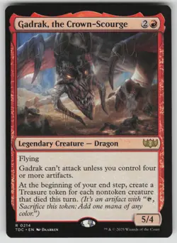 Gadrak, the Crown-Scourge Normal R Commander: Tarkir: Dragonstorm 214 NM - Image 1