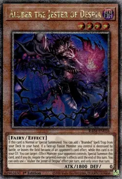 Yugioh! LP Aluber the Jester of Despia (New Art) - RA04-EN038 - Quarter Century - Image 1