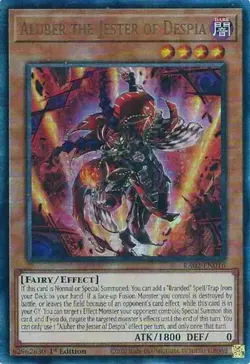 Yugioh! LP Aluber the Jester of Despia - RA02-EN016 - Prismatic Ultimate Rare - - Image 1