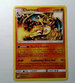 CHARIZARD 14/181 - POKEMON TEAM UP NM NON HOLO SUN & MOON - Image 1