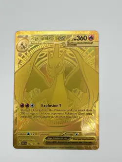 Mega Charizard Y EX 294/217 Gold Hyper Rare, Ascended Heroes, Pokemon TCG (NM) - Image 2