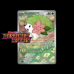 Pokemon TCG Shaymin 185/182 | Destined Rivals | Illustration Rare | NM - Image 1