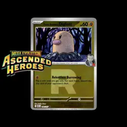 Pokemon TCG Team Rocket's Diglett 100/217 | Ascended Heroes | Rocket Holo | NM - Image 1