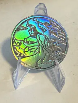 Mega Charizard X EX UPC Ultra Premium Collection Silver Metal Coin 2025 Pokemon - Image 1