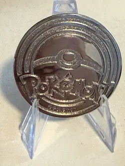 Mega Charizard X EX UPC Ultra Premium Collection Silver Metal Coin 2025 Pokemon - Image 2