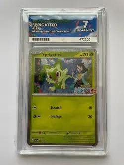 Pokemon Sprigatito 191 Grand Adventure Collection Black Star Promo 2024 Ace 7 NM - Image 1