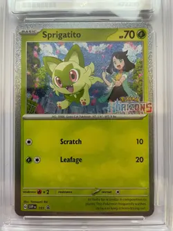 Pokemon Sprigatito 191 Grand Adventure Collection Black Star Promo 2024 Ace 7 NM - Image 2